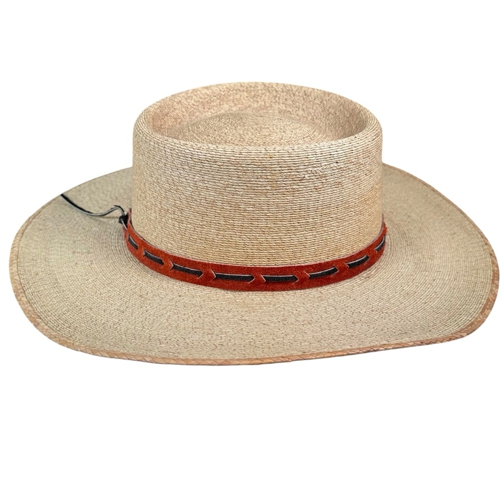 VINTAGE Hand Woven Boho Wide Brim Gaucho Sombrero Hat - Picture 6 of 10